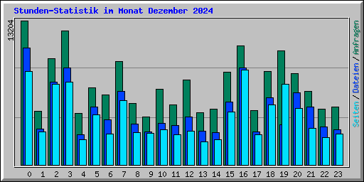 Stunden-Statistik im Monat Dezember 2024